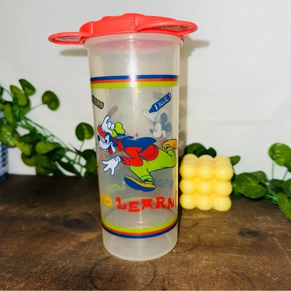 Vintage Tupperware Disney Mickey Mouse Lid Container - Picture 3 of 8
